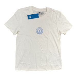 Adidas White Tee Circle Trefoil IZ1315 Adidas Logo